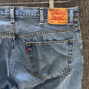 Vintage Y2K Levi's 505 Jeans Men 42x30 Regular Fit Light Wash Straight Leg Denim